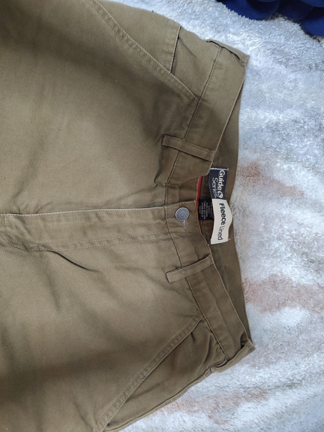 Guide Series Fleece Lined Multi Pocket Insulated Cotton Canvas Pants Sz 30 x 30