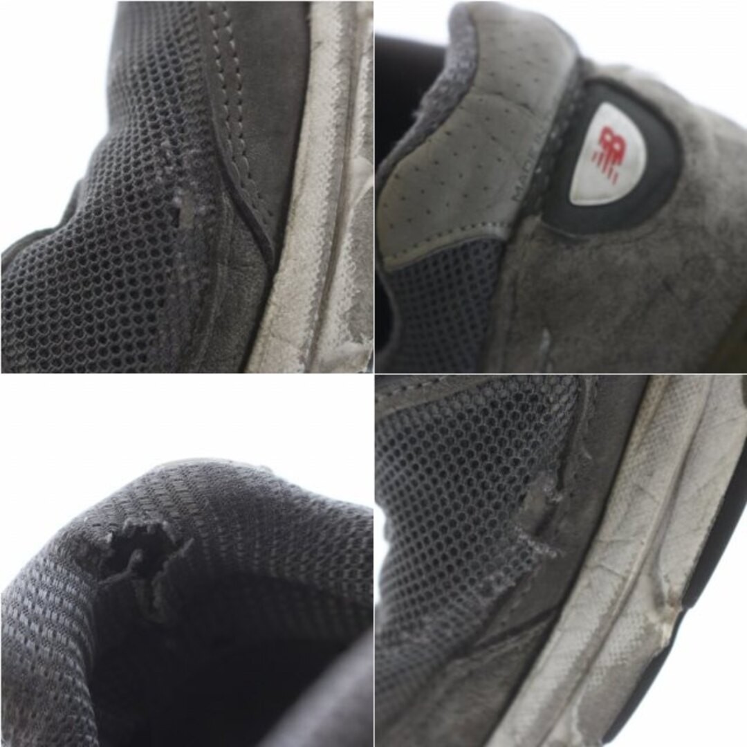 New Balance 990V4 Sneaker Shoe Mesh Suede 27cm (10.63 in) Gray SI9 Used e7f83c09