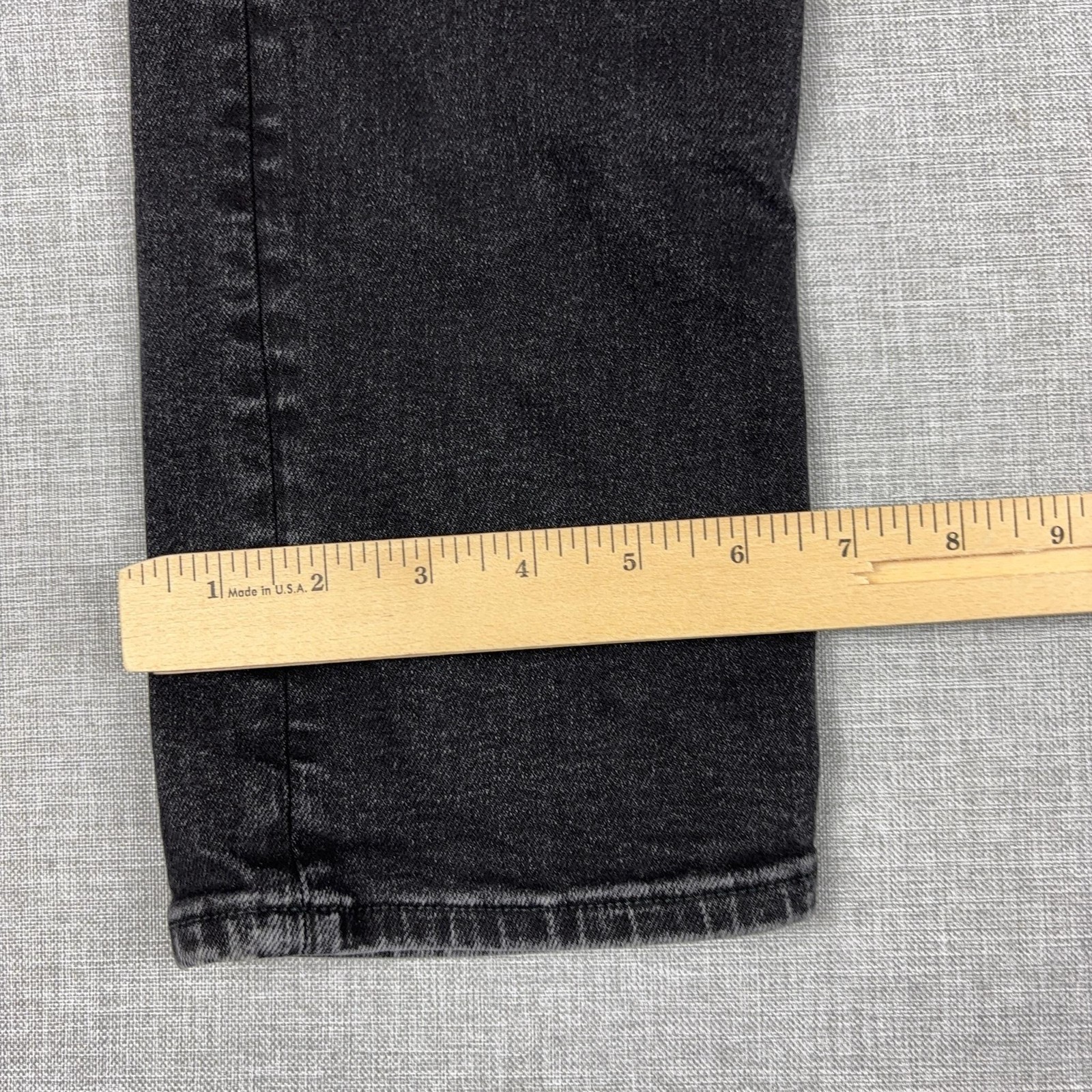 AllSaints Rex Jeans Mens 34×32 Black Charcoal Wash Slim Skinny Denim Pants
