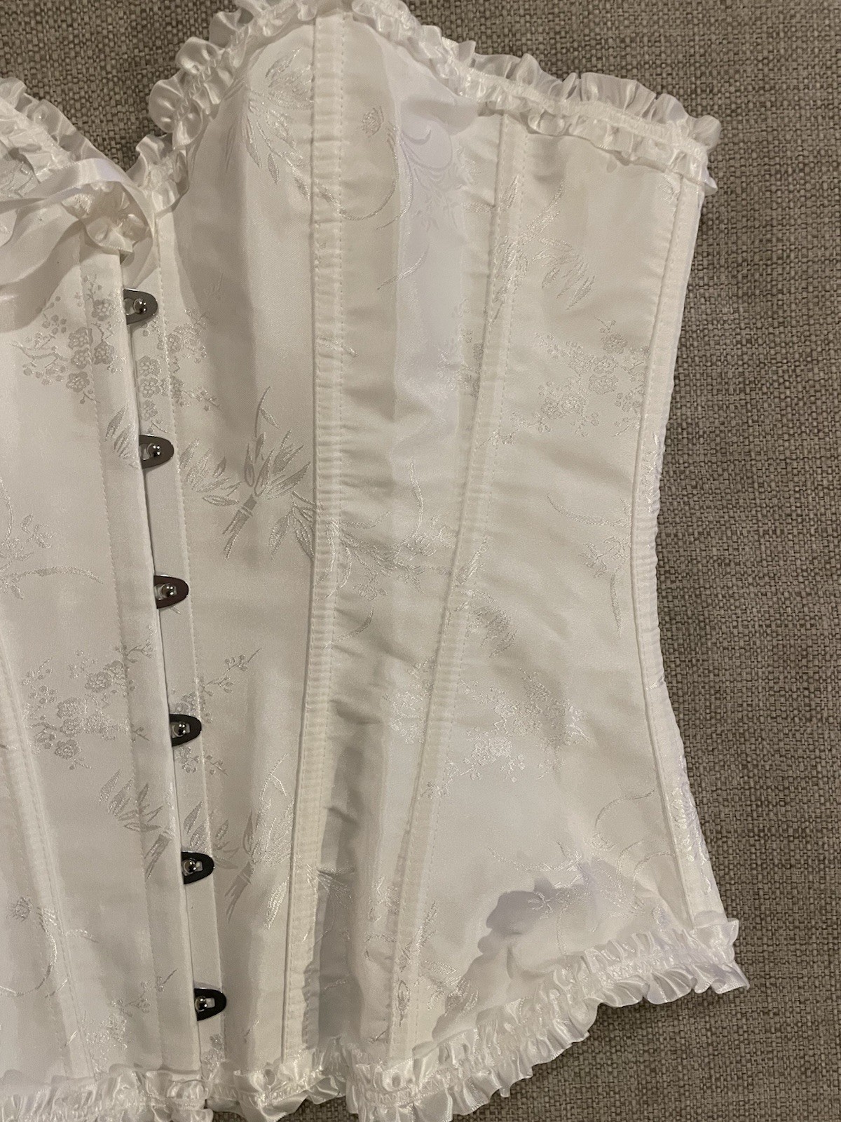 Adjustable Corset Women’s Size M Brilliant White Boned