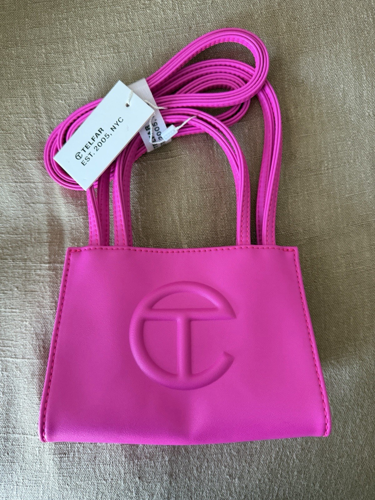 Telfar Women’s Azalea Small Shopping Pink Bag Bnew