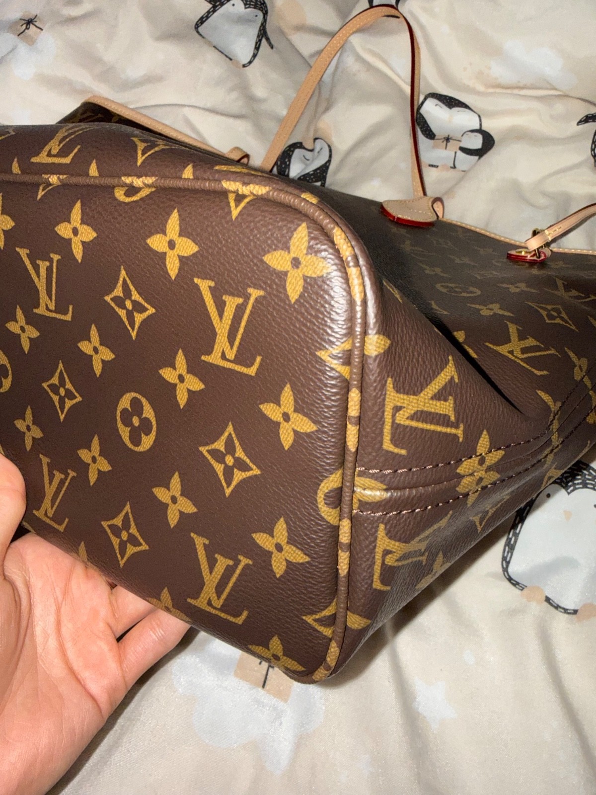 louis vuitton neverfull mm monogram with pouch