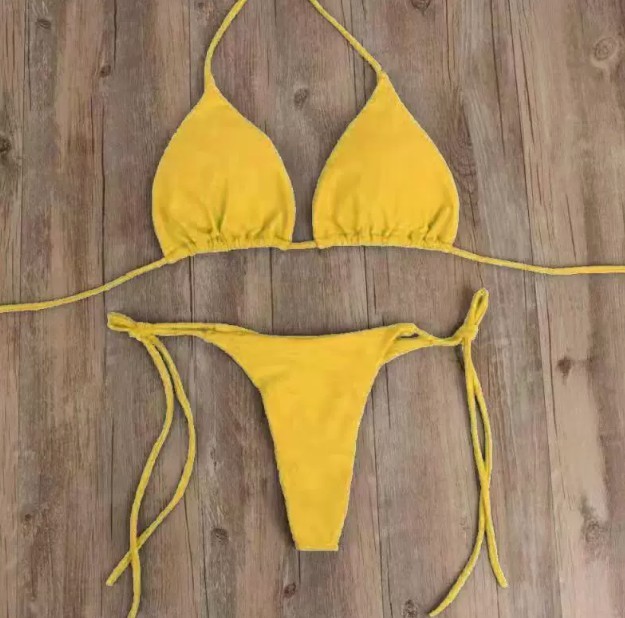 New Sexy Mini Bikini Shiny Women Brazilian G-String Set Thong Swimwear Swimsuits