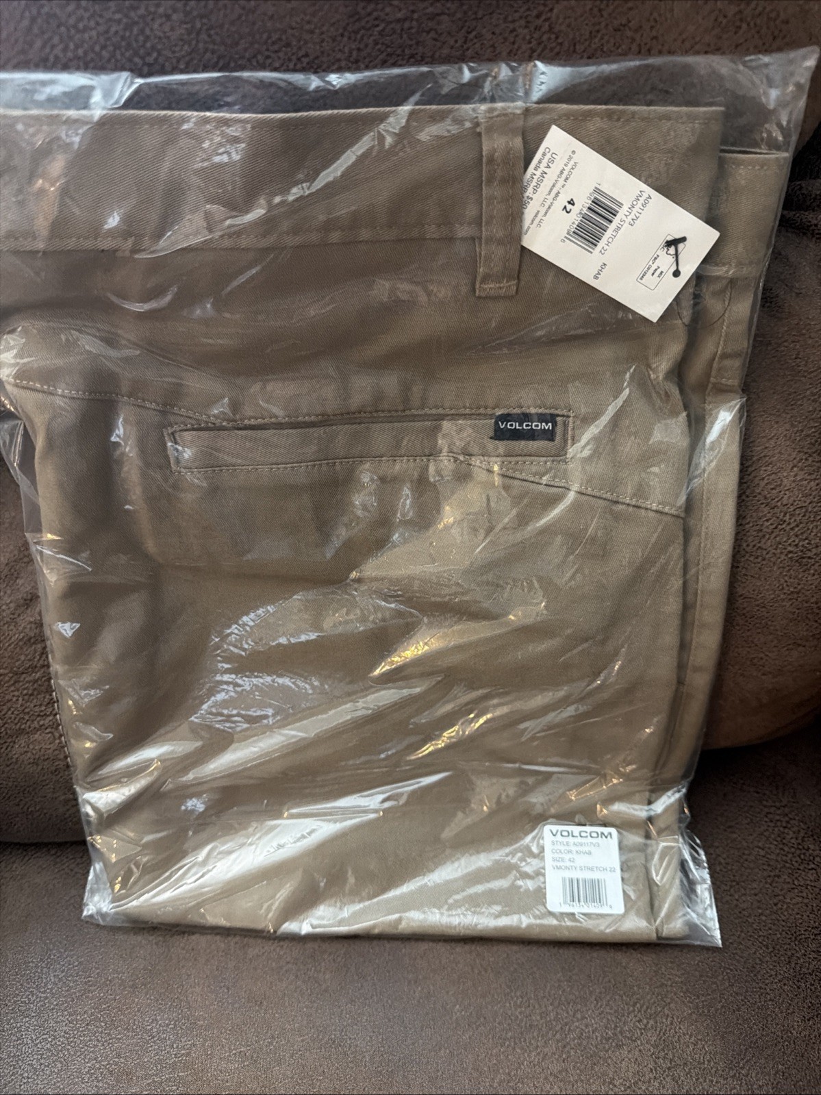 Volcom V Monty Shorts 42 Tan Beige