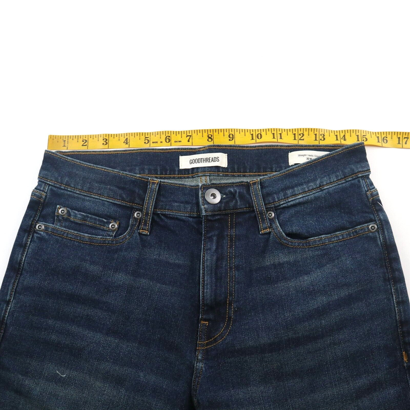 Goodthreads Men’s Denim PantsComfort Stretch Slim Jeans Dark Blue 30 W x 29 L
