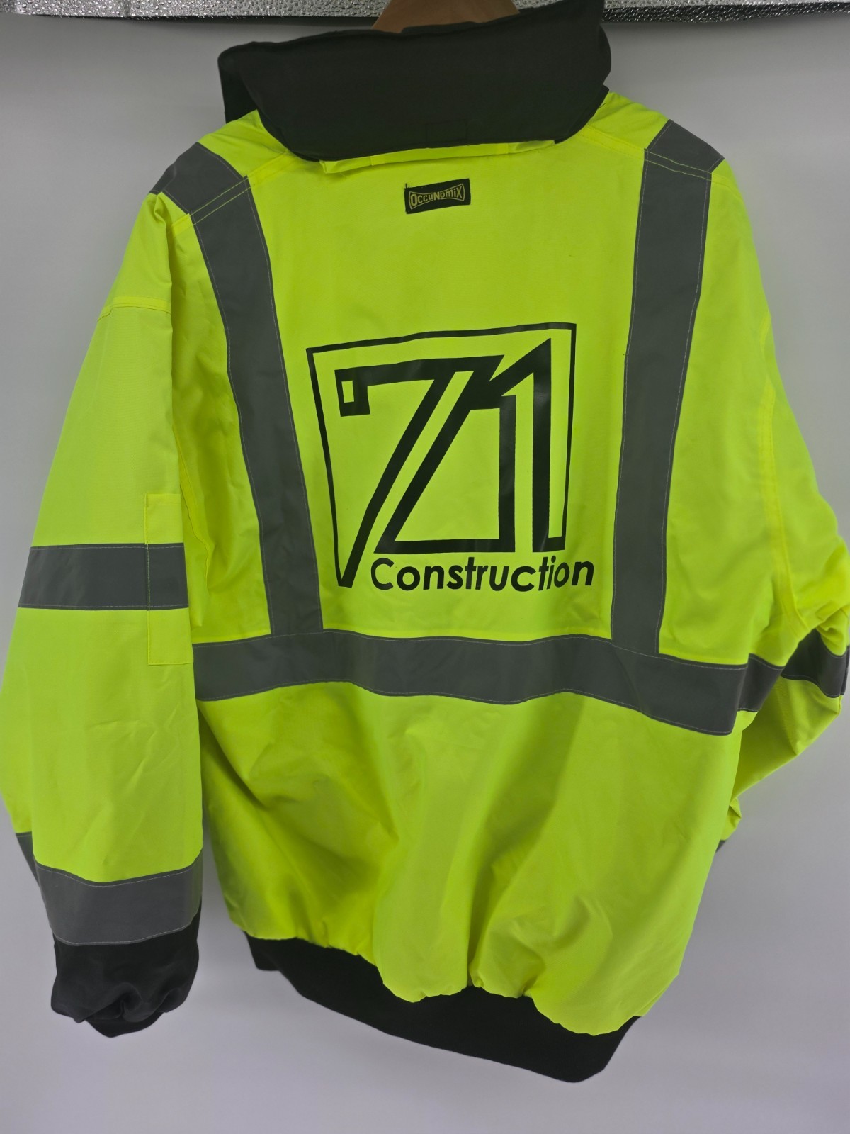NWT Hi-Viz Workwear OccuNomix Collared Lined Jacket Coat Men’s Size M Z1 Constru