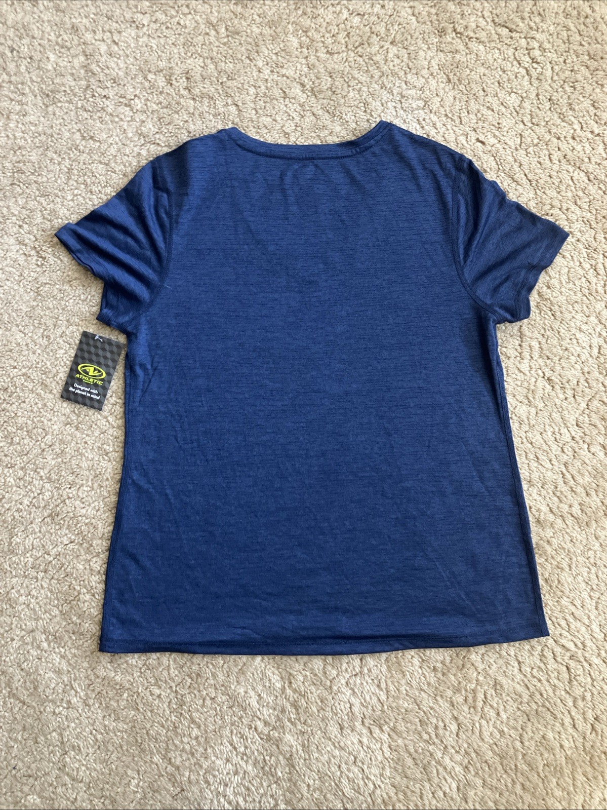 Women’s Size Medium (8-10) Blue Exercise T-shirt Athletic Works