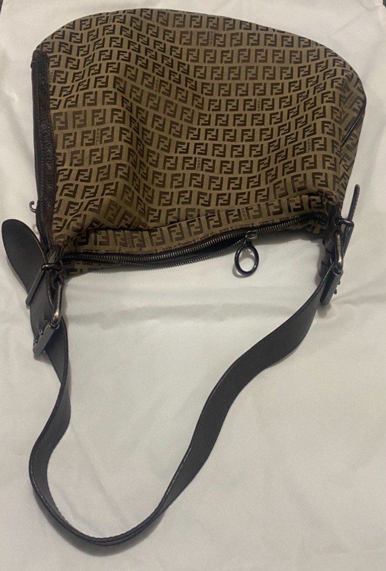 FENDI Zucca oyster Hobo Bag