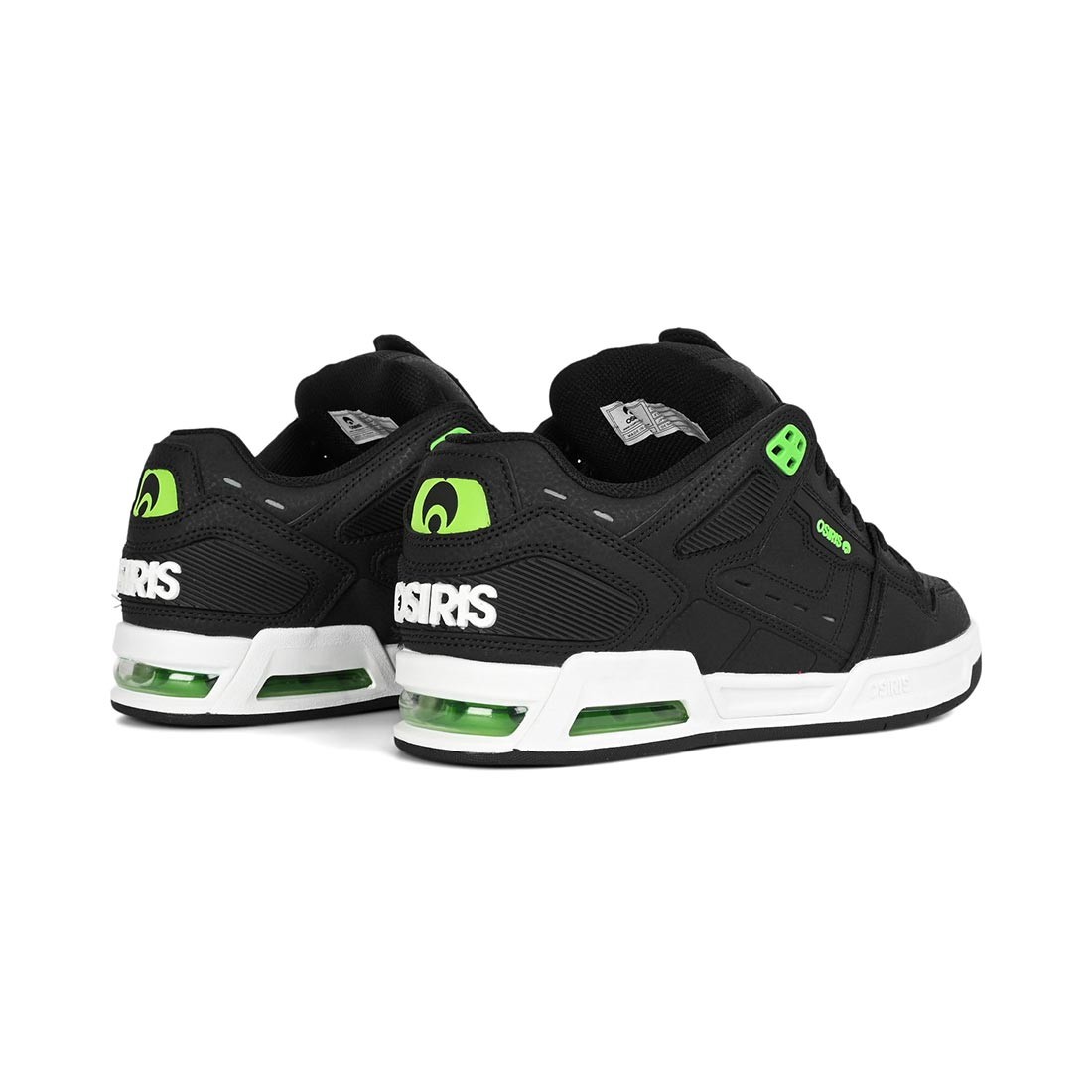 Osiris Peril Skate Shoes – Black/Black/Green