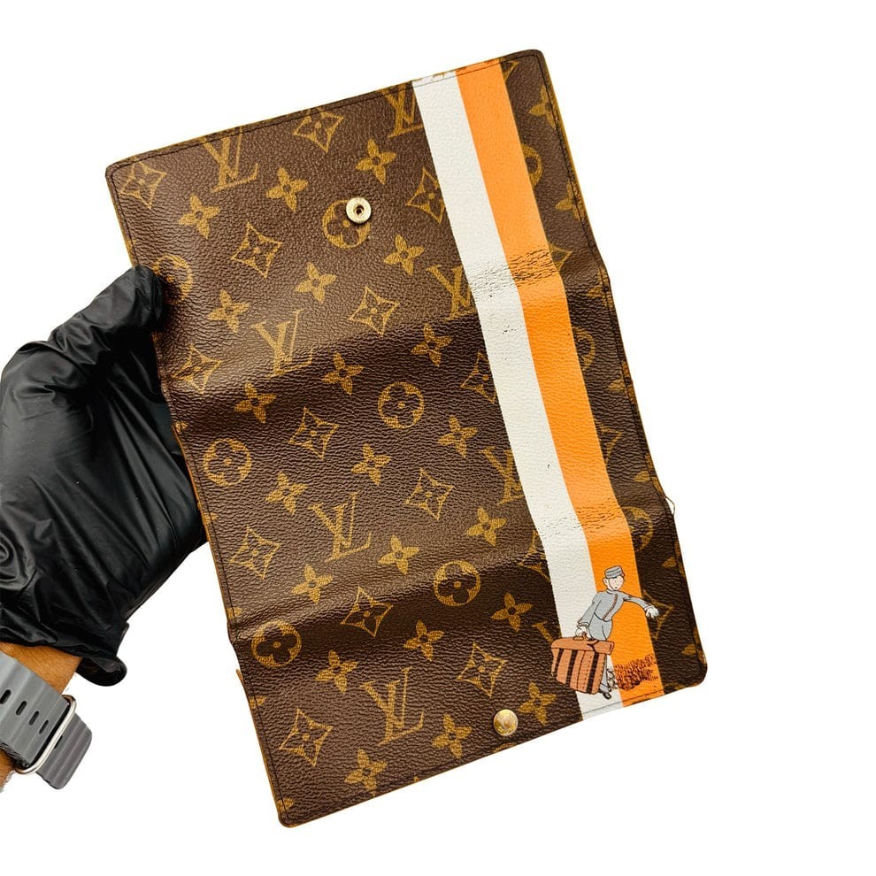 Louis Vuitton Groom Sarah Wallet Monogram Canvas Limited Edition Made in France