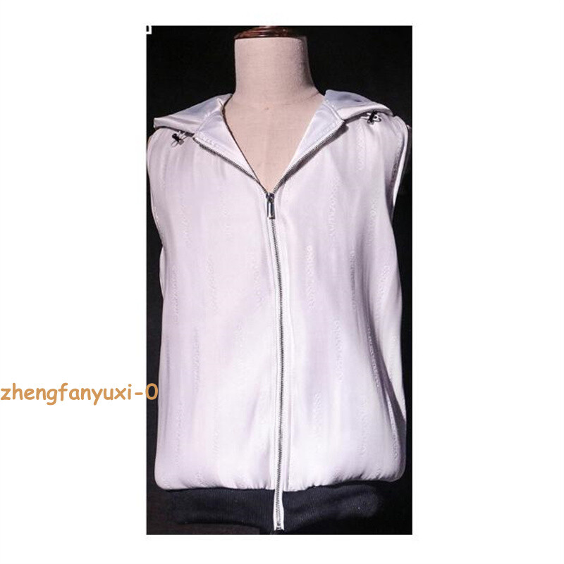 Men Luminous Optic Fiber Vest Party LED Hoodies Show RGB Lights Costume Clothing