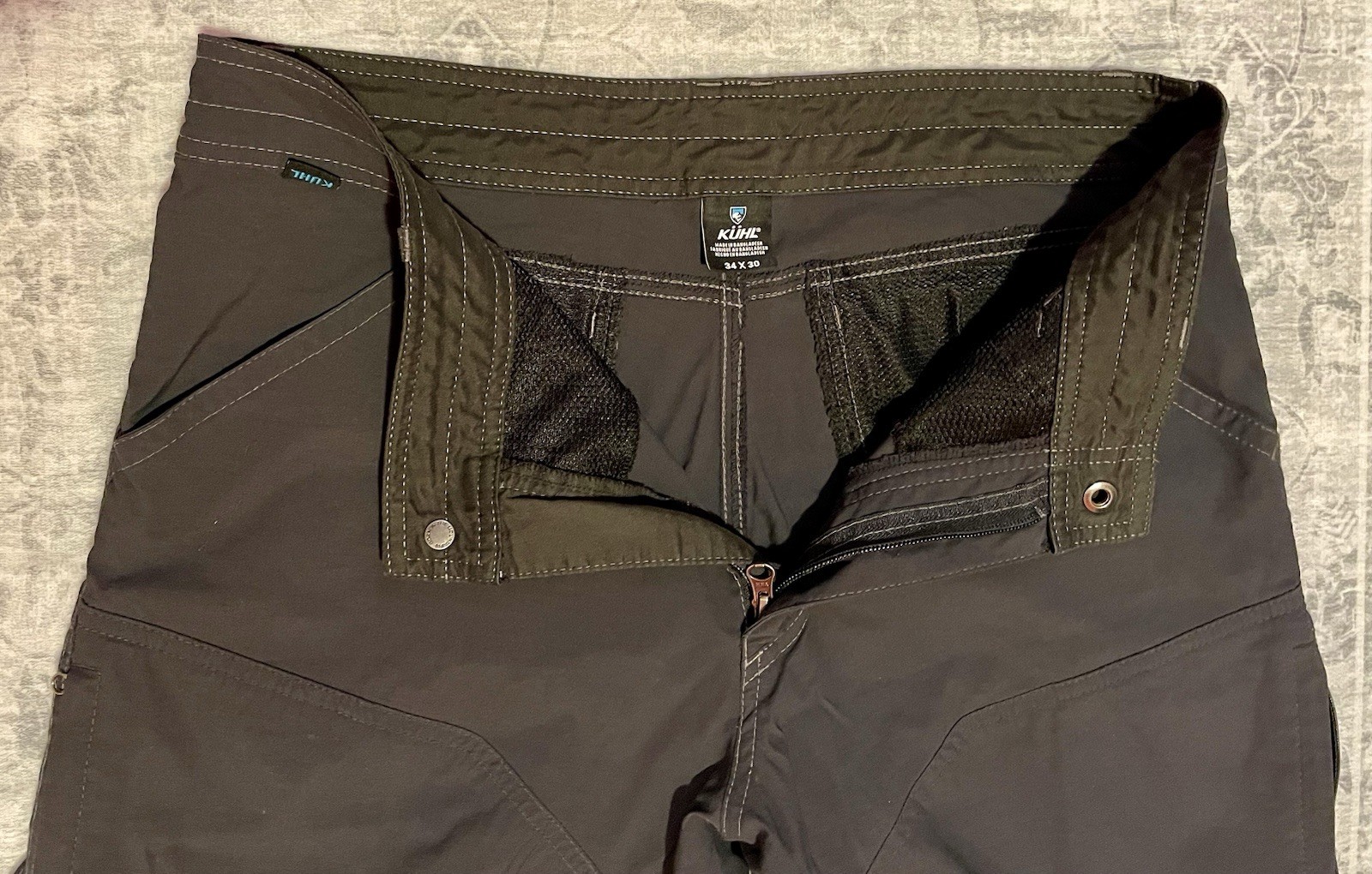 Kuhl Renegade Men’s Pants 34×30 In Koal(Drk Gray) Style 5120