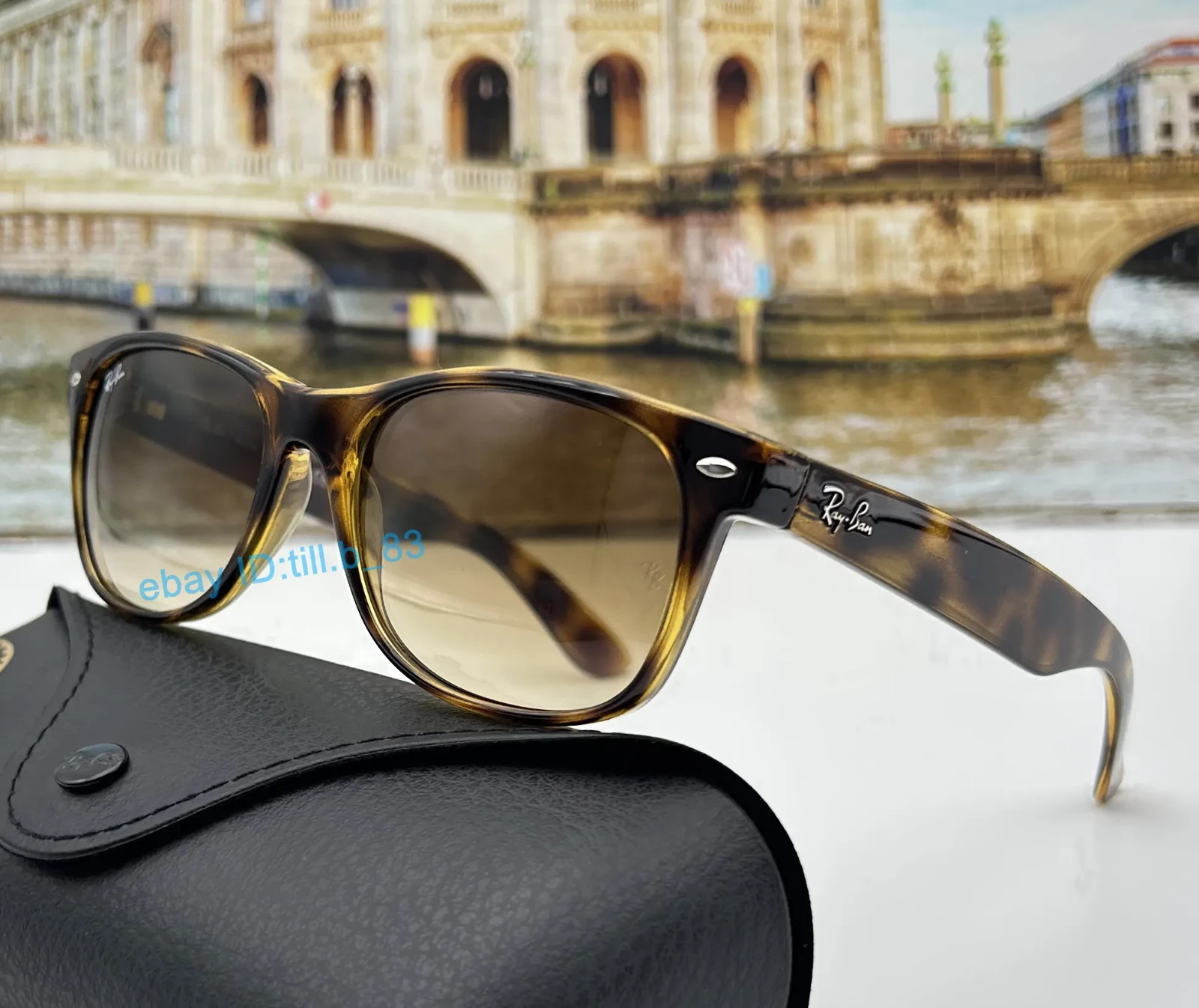 Ray-Ban RB2132 Sunglasses Havana Frame Light Brown Gradient Lens 55mm