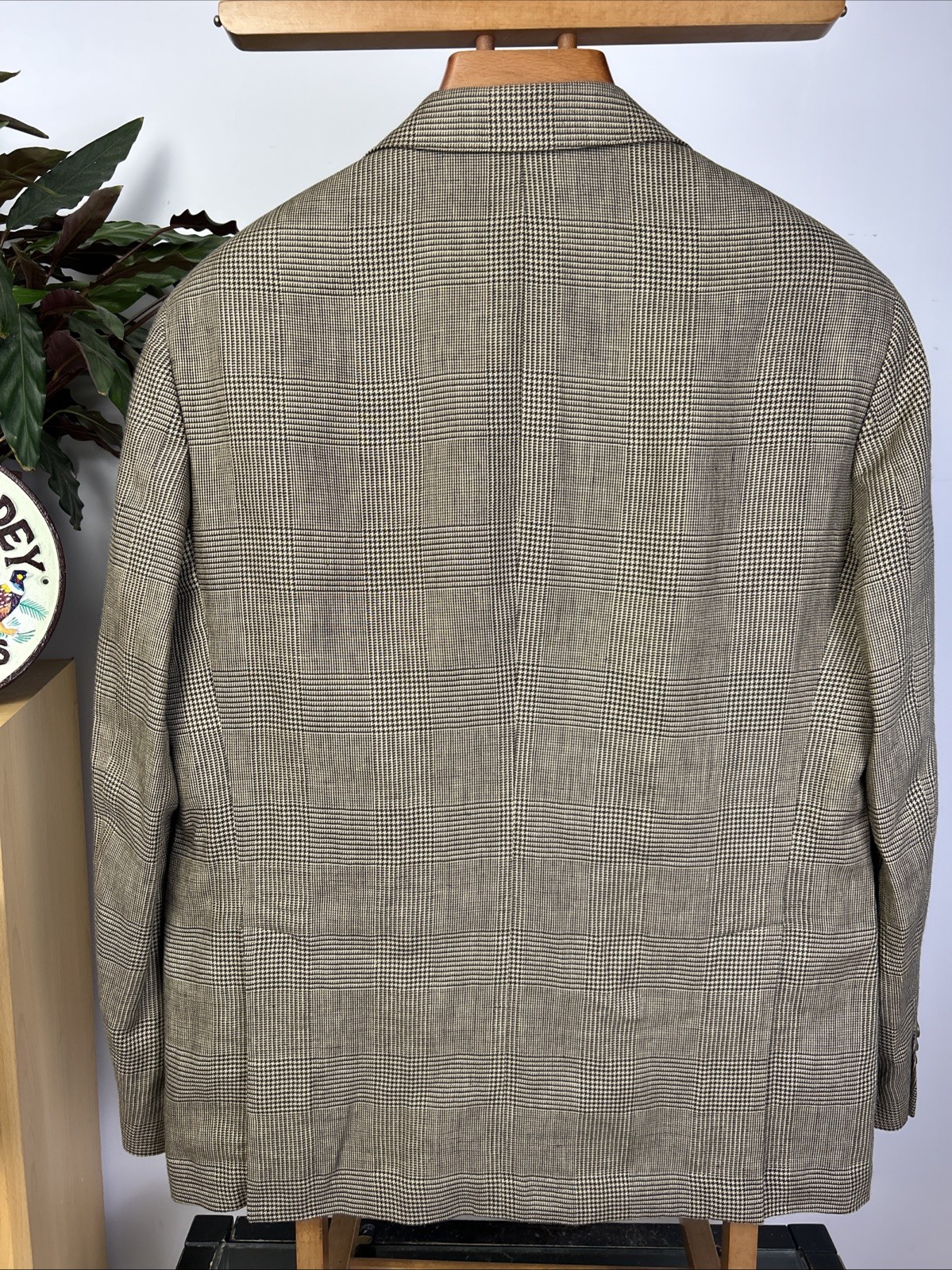 POLO RALPH LAUREN 44R Linen Glen Check Sport Coat Jacket Tweed Houndstooth BNWT