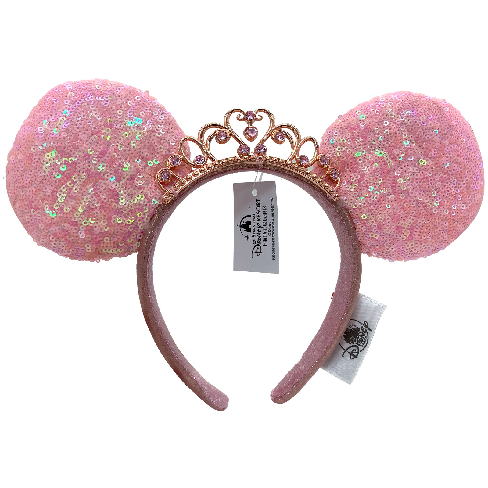 Disney Parks Loungefly Mickey Mouse Cinderella Ears Sequins Headband Disneyland