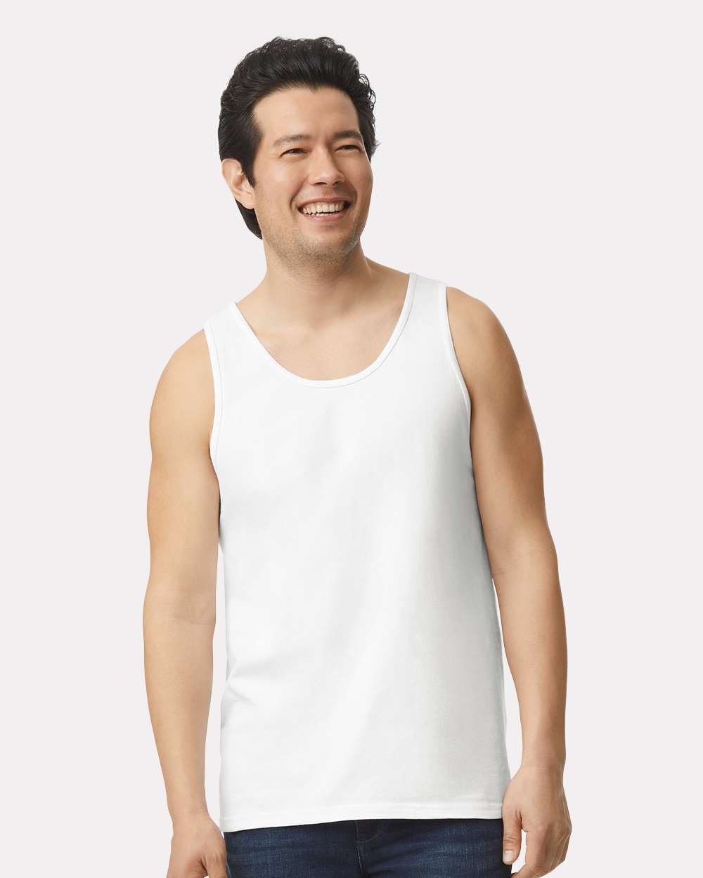 Pug Howling at Moon Night Forest Dog Waterfall Tank Top