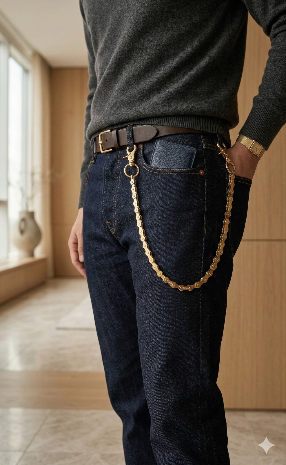 Handcrafted Upcycled Bike Chain Wallet Chain | Biker Punk Y2K Alt | 7 Colors