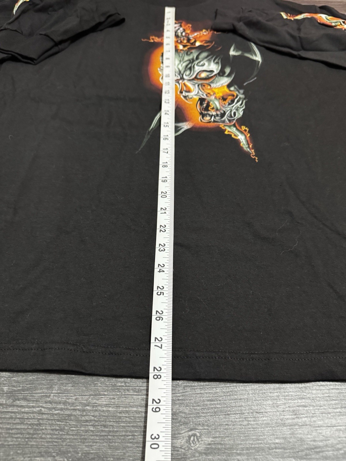 NWOT 2008 Hot Leathers Harley Motorcycle Long Sleeve Shirt Skull Sword Snake