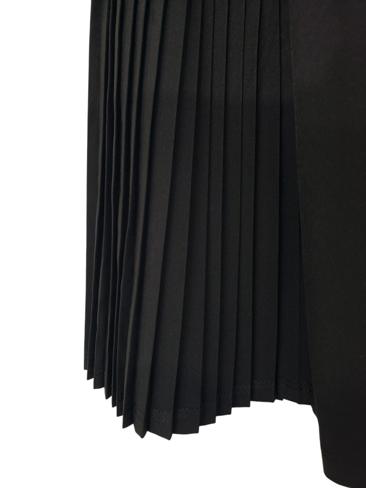Athleta Black Pleated Skort Wide Waist Band Cell Phone Pocket Large Tall LT