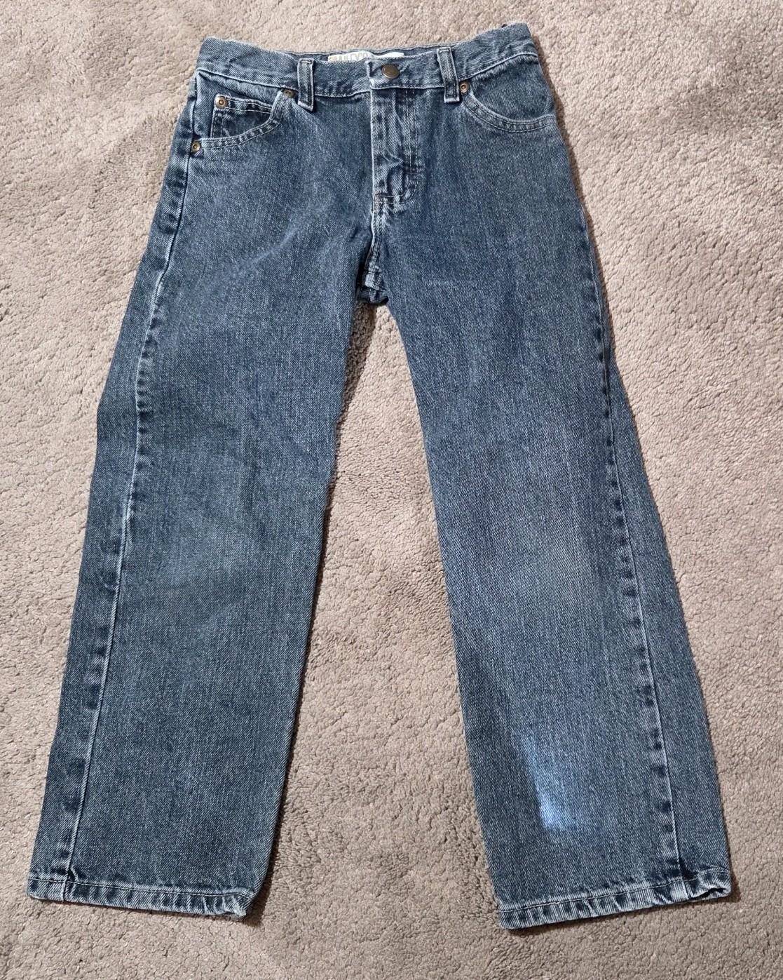 Bailey’s PT Jeans Boys Youth Size 7 Reg Blue Loose Fit Straight Leg Denim