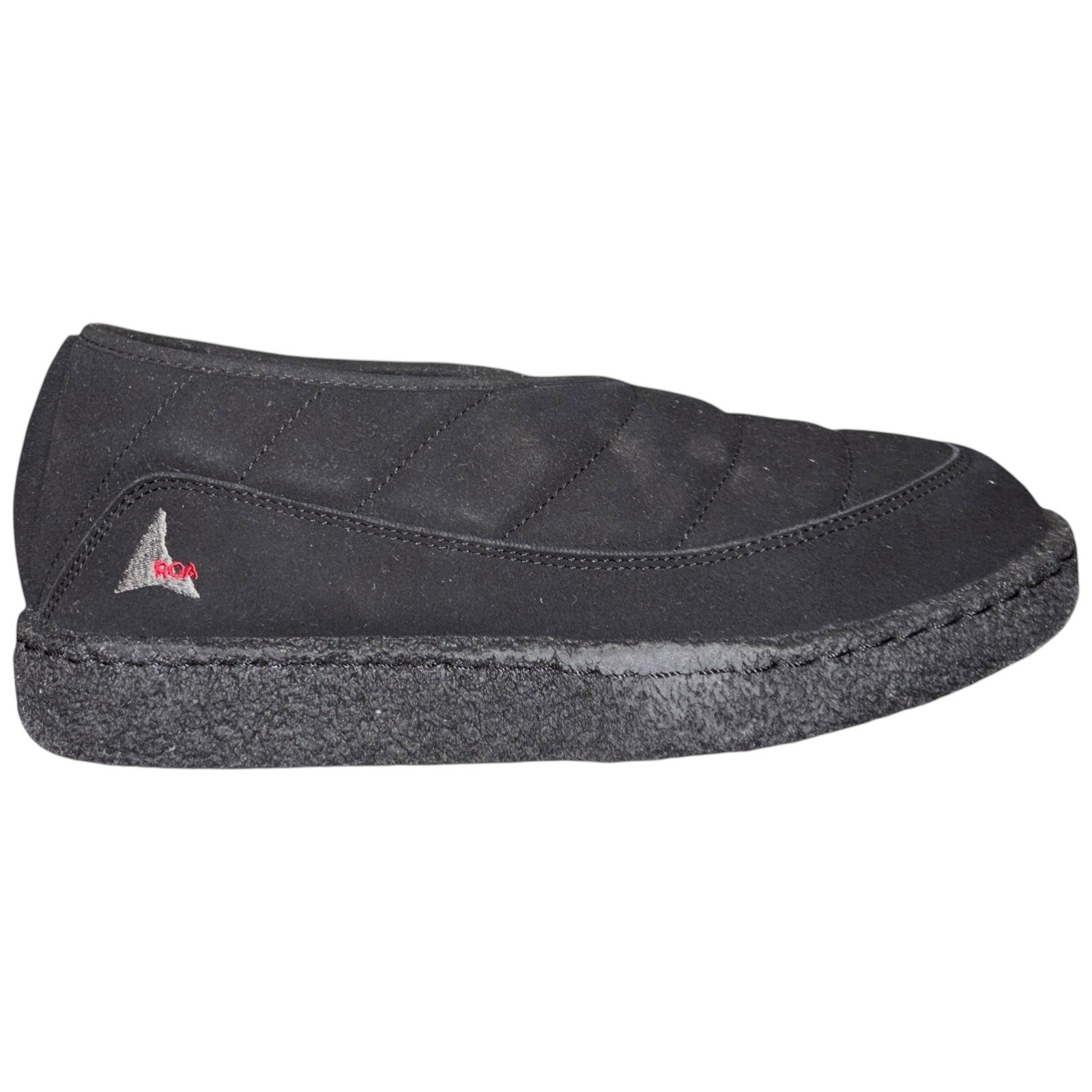 ROA HIKING Mens House Shoe Sneakers Black Comfort Mid Top Slip On UK 10 RRP 200