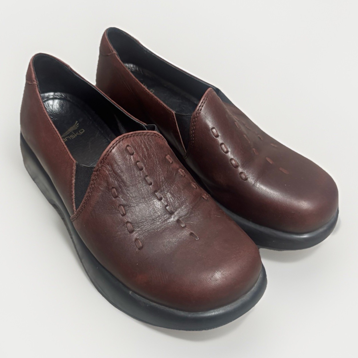Dansko Nursing Clogs Women’s EU 36/37 Brown Leather Work Shoes US Size 6.5-7