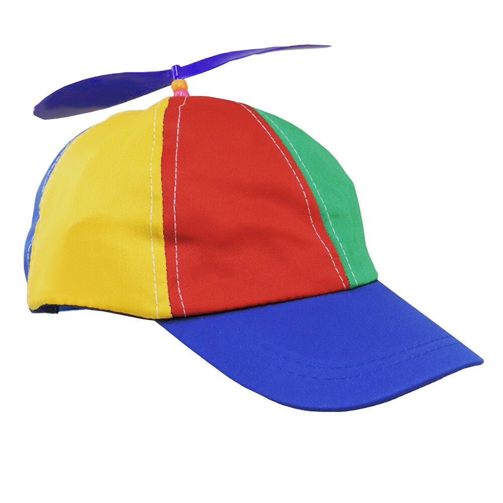 Toddler Children’s Propeller Beanie Multi Colored Clown Cap Baseball Hat