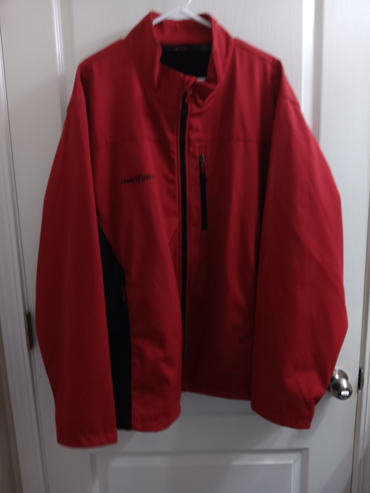 Men’s Free Tech Full Zip Performance Jacket Red & Black 3XL 54-56 Polyester NWT