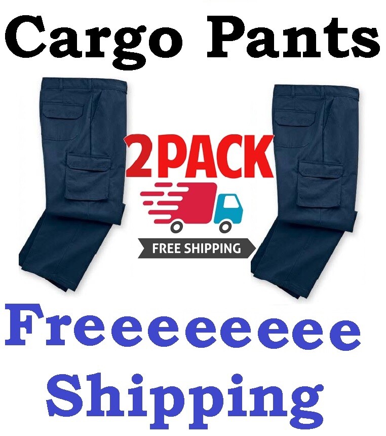 Cargo Work Pants Uniform Used Cintas Unifirst Dickies Redkap Navy Black Gray Tan