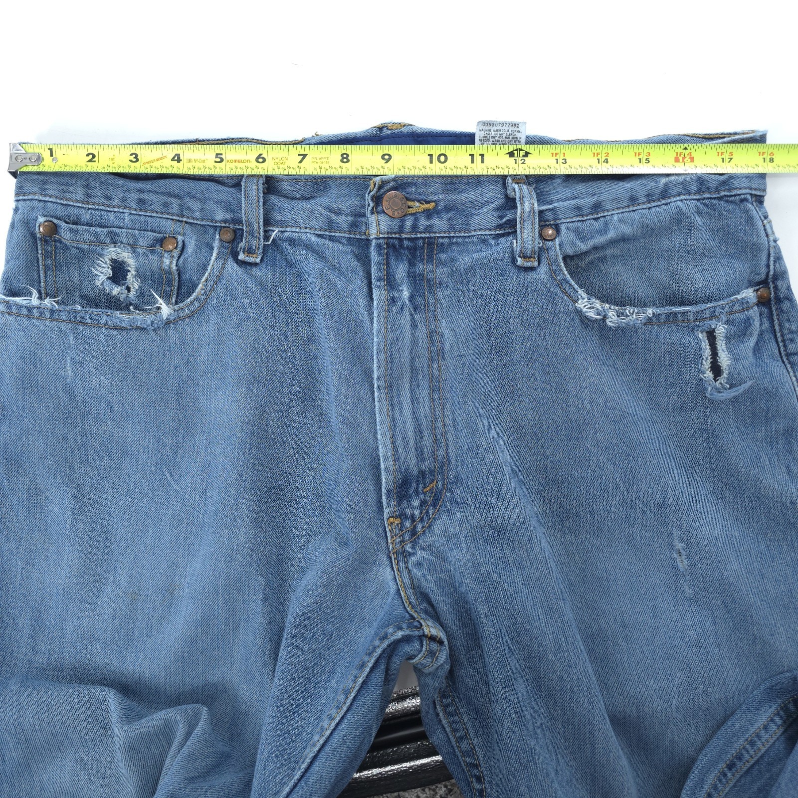Levis Low Boot Cut 527 Jeans 36×32 Mens Low Rise Distressed 00s Alternative Y2K