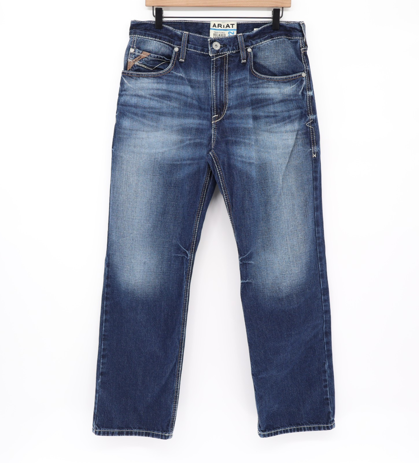 Ariat M2 Cole Jeans Men’s 33×30 Medium Wash Relaxed Bootcut Blue Denim Western