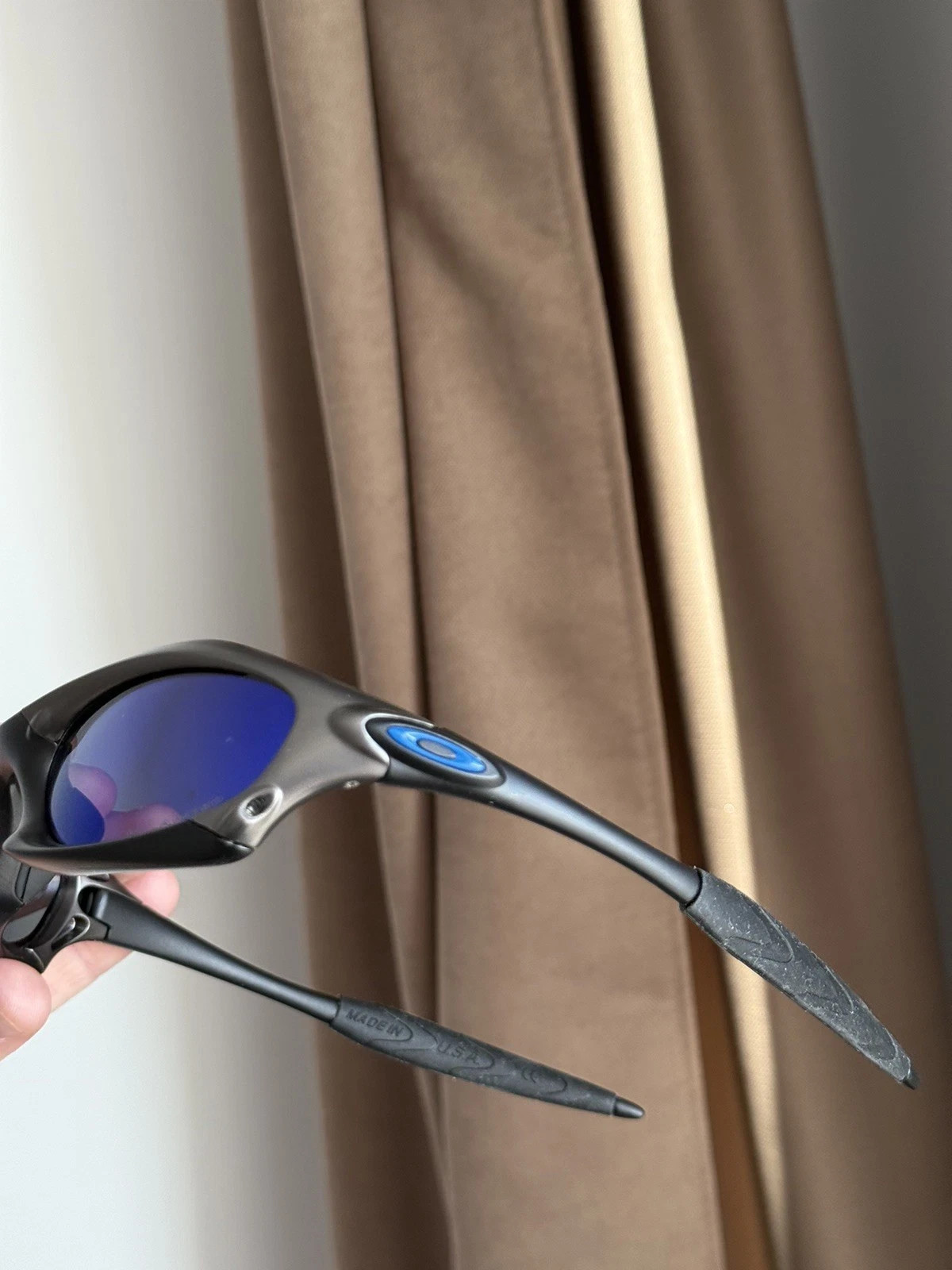 Oakley Minute Splice Redux Black Blue Hype Vintage Sunglasses Gorpcore USA Y2K