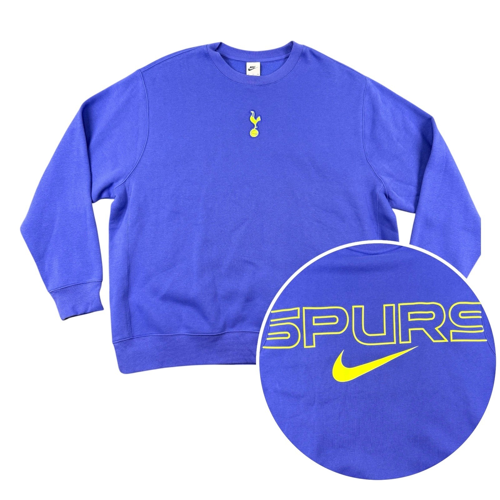 NWT Nike Tottenham Hotspur Sweatshirt Mens XXL Purple Relaxed Fit Big Print