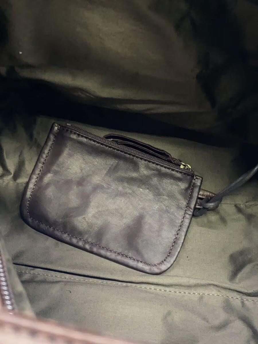 PORTER Boston Bag Leather BRW Solid FRANK 2WAY Boston Bag
