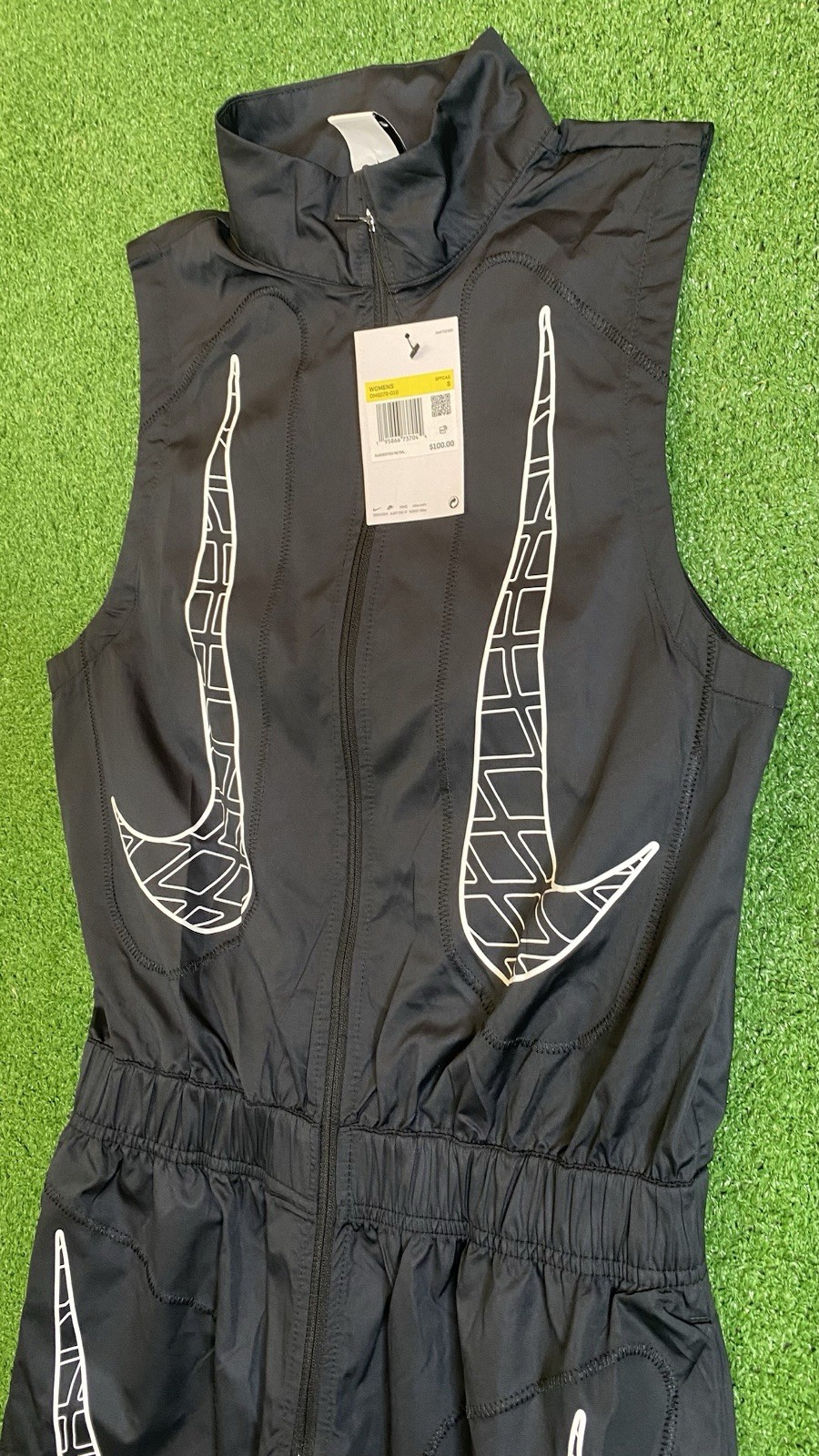 Nike Sportswear Air Max Day Jumpsuit Womans Small DM6078-100 Black Brand New NWT