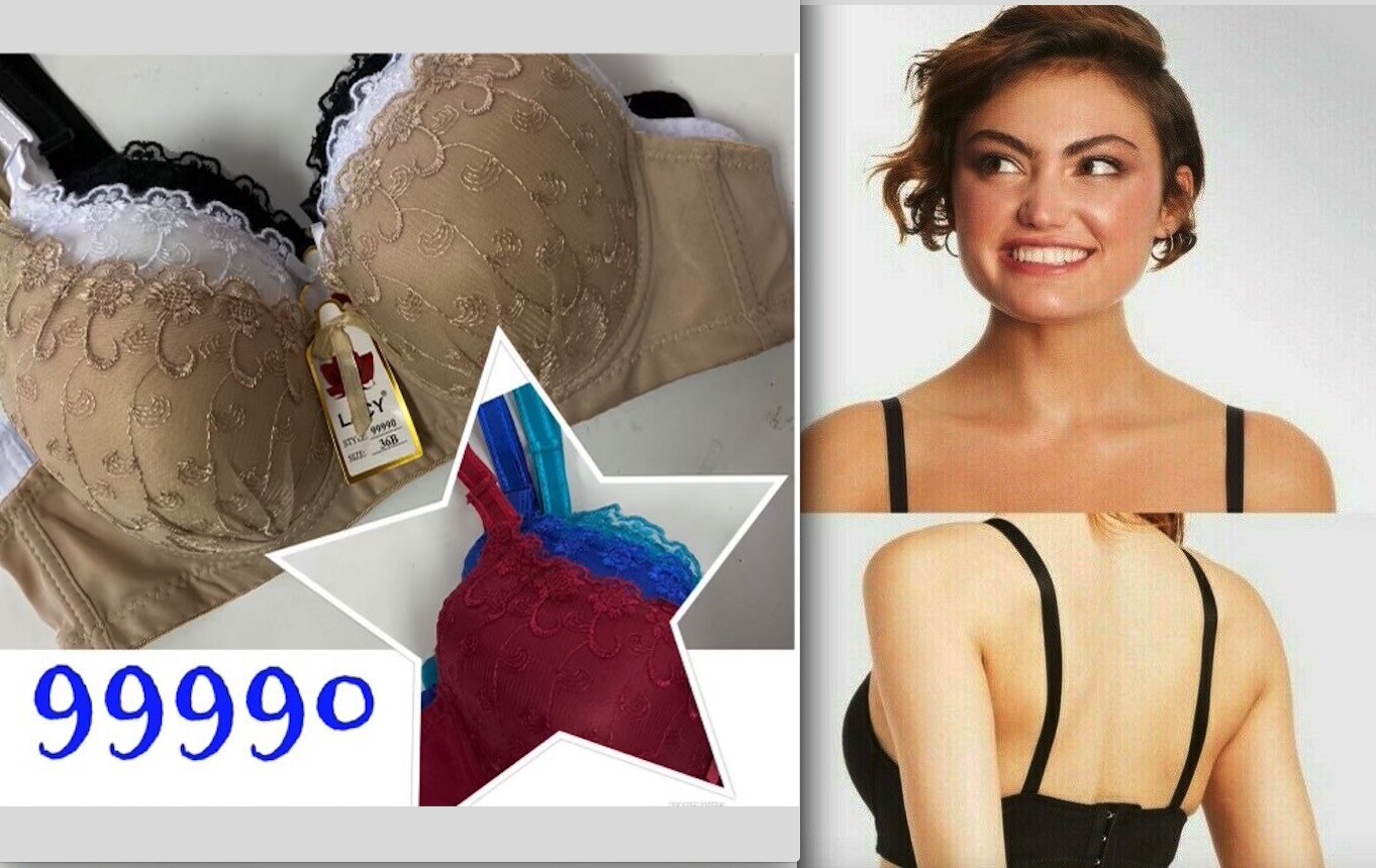 Lot 6 New Women Sexy Underwire Push-Up Bra #99990 32 34 36 38 40 42 Cup B C D