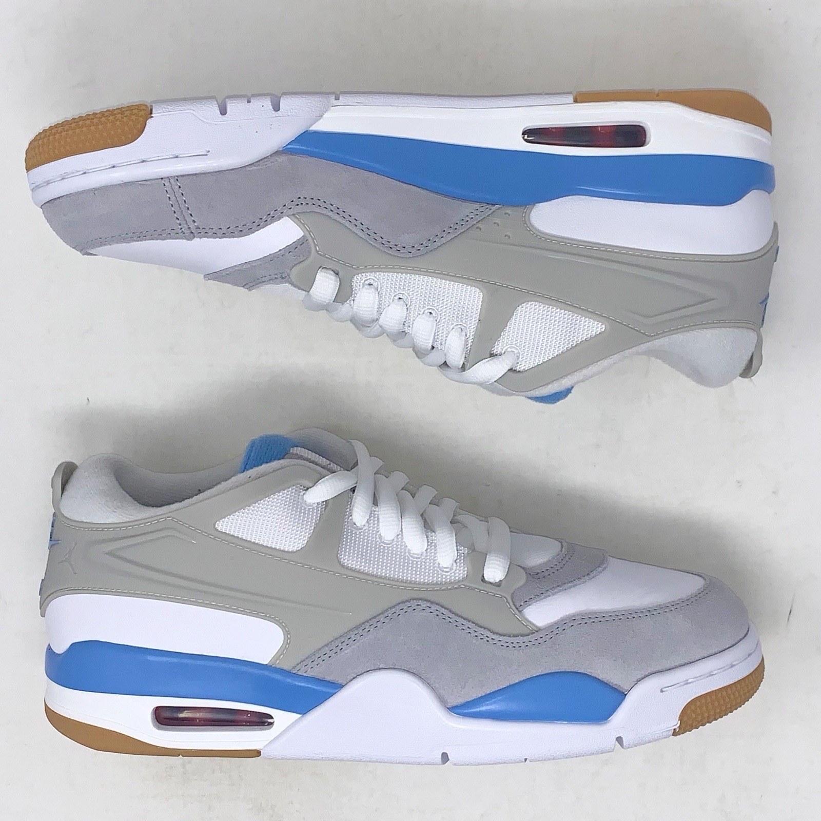 Air Jordan 4 RM ‘UNC Blue’ White Sneakers, Size 10 BNIB FQ7939-104