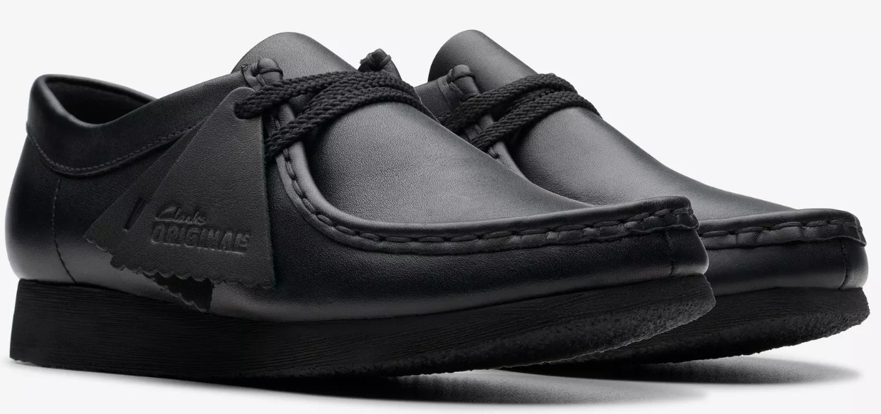 Clarks Wallabee Black Leather – 26168045 – KID’S / JUNIORS