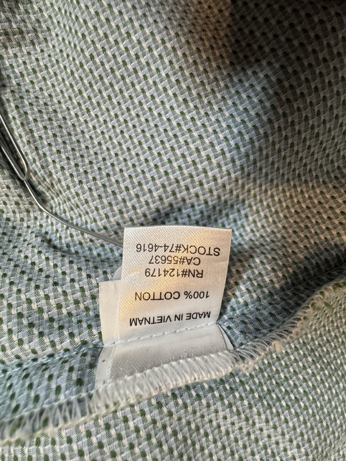 (L) JOHNSTON & MURPHY Beautifully Made Tightly Woven Long Sleeve Button Down