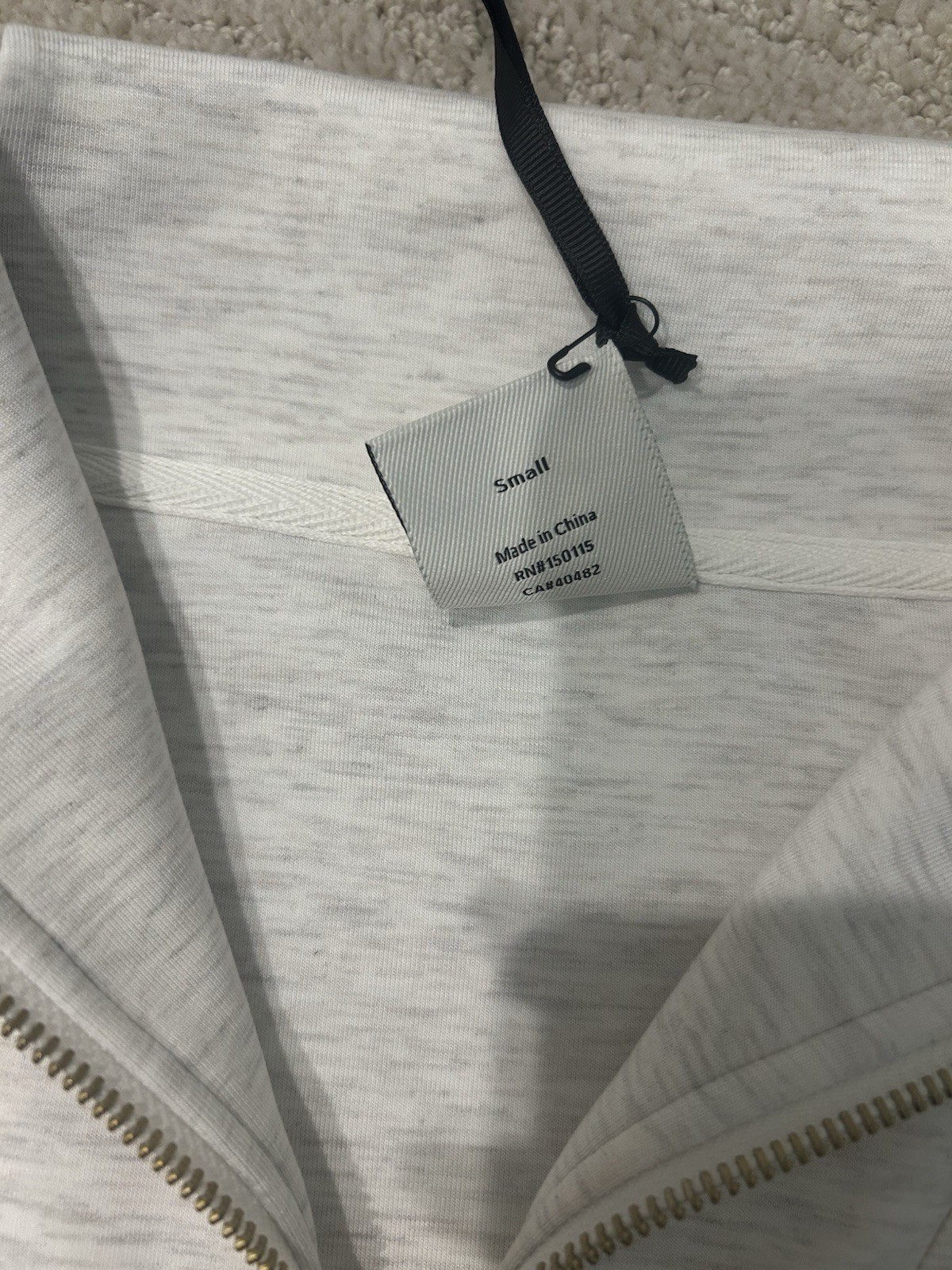 VARLEY Woman’s ivory marl Hawley half zip Sweater/pullover, SZ S, BNWT**