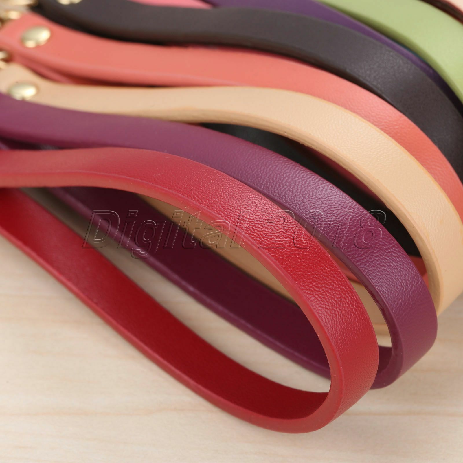 15*0.8cm Leather Short Straps Bag Accessories Wristlet Wrist Bag Strap Handle
