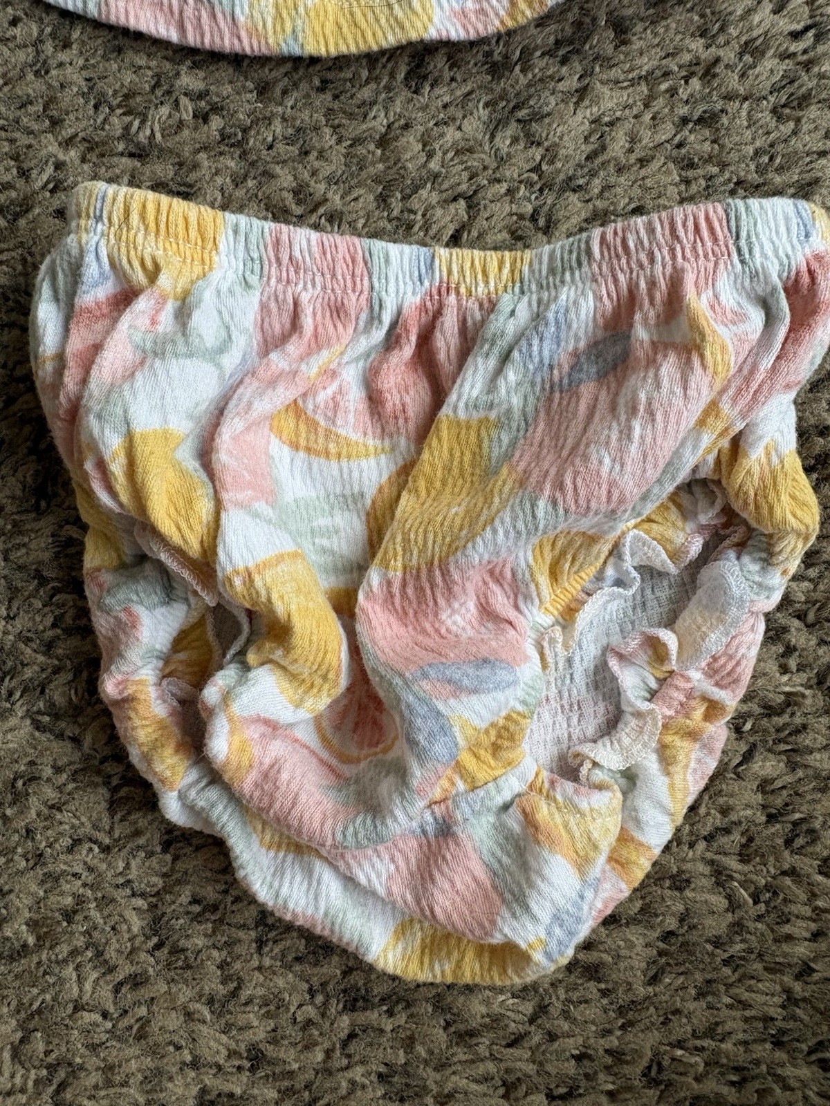 Carter’s Baby Girls 2-Piece Multicolor Floral Sleeveless Top & Bloomers Set 0-3M
