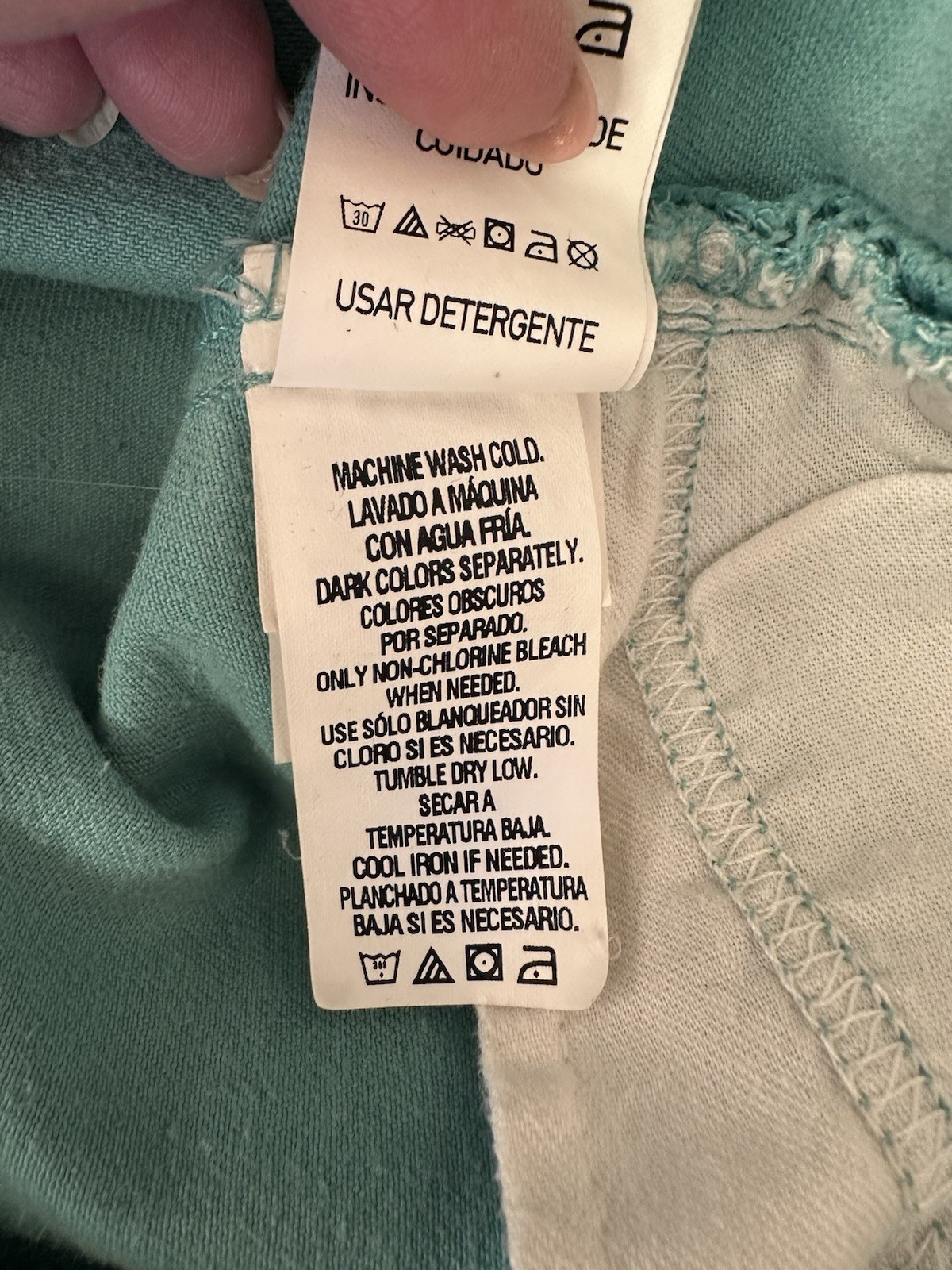 EUC CALVIN KLEIN JEANS Talla Shorts Women’s Size 4 Aqua Green 98% Cotton 5 Pkt