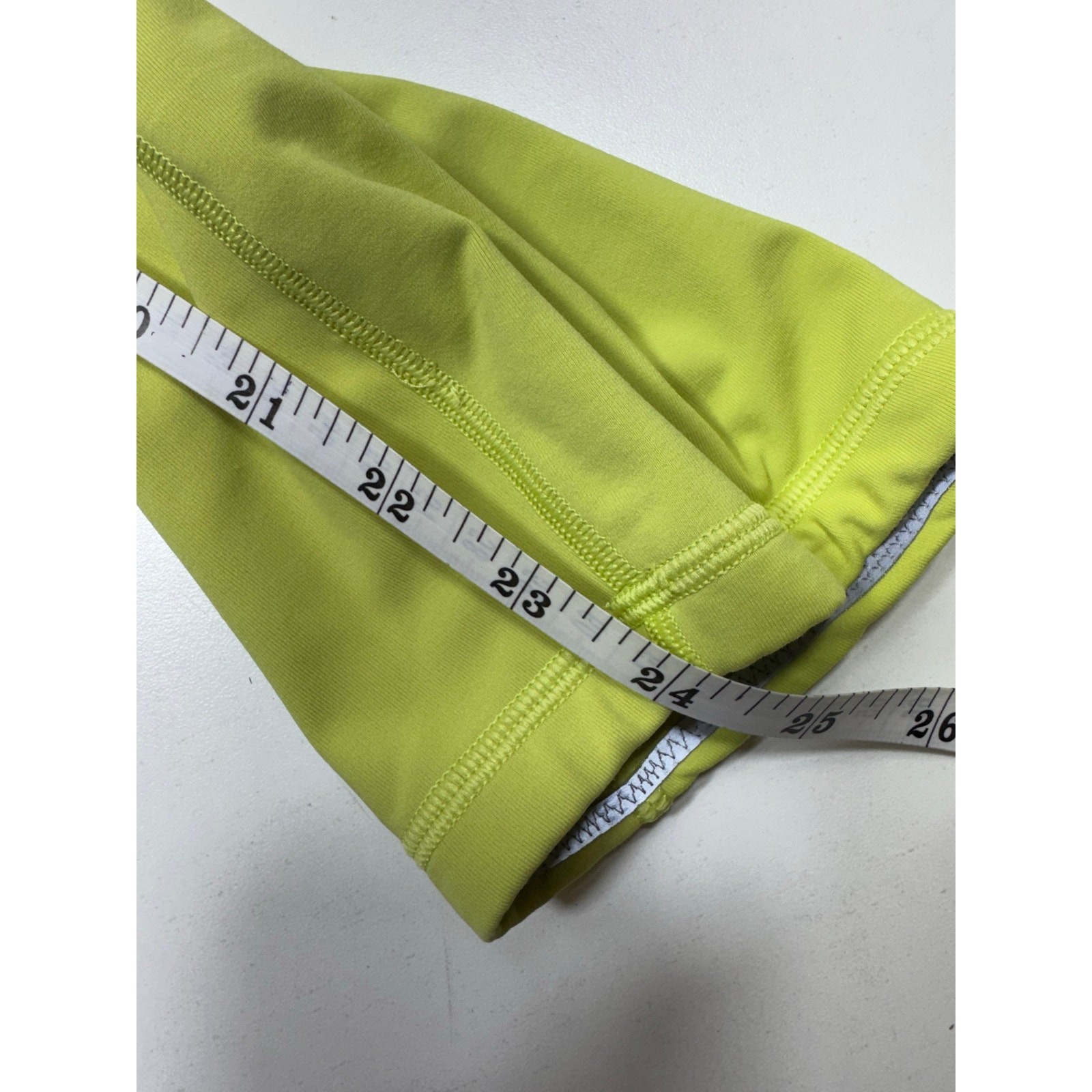 Lululemon Yoga Pants Electric Yellow Sz Large Athleisure Ankle Stretch