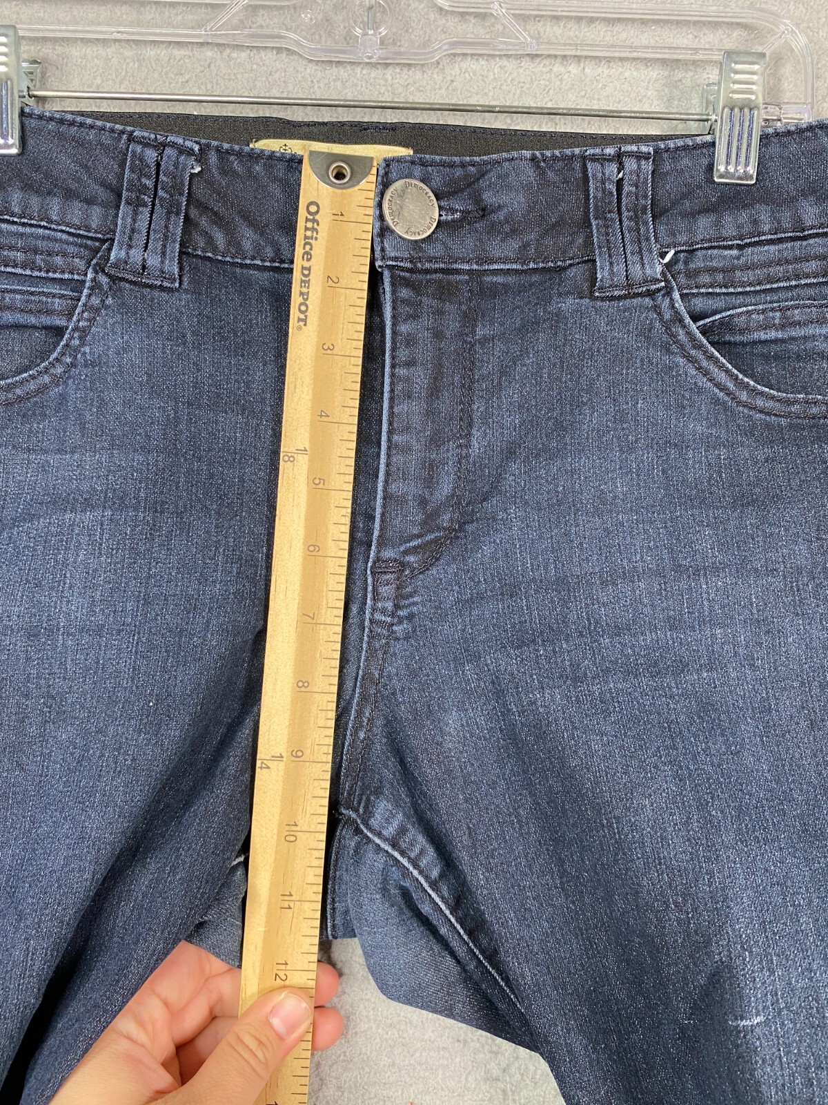Democracy Ab Technology Jeans Womens 12P Blue Skinny Fit Dark Wash Denim