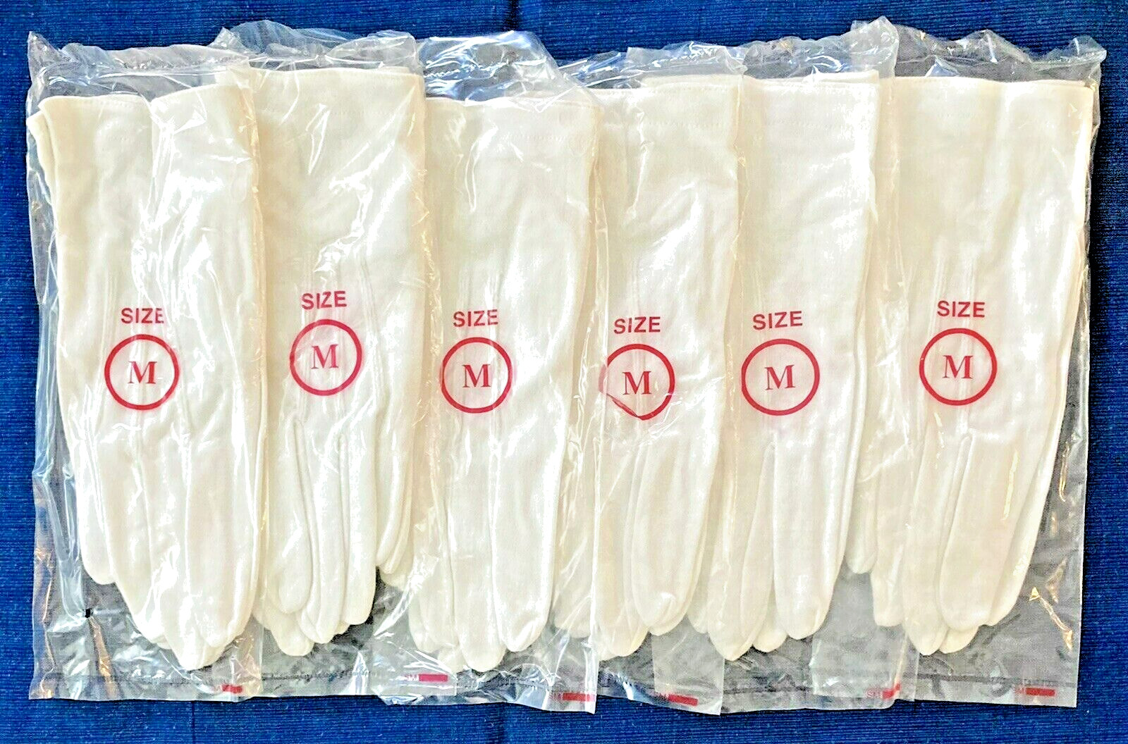 6 Pairs White Class A Dress Uniform Gloves Band Parade Honor Fireman Police Med.