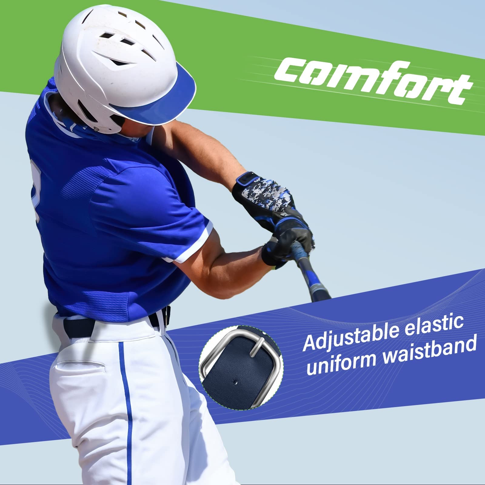 24 Pcs Baseball/softball Belts Bulk, Stretch Youth & Adult Sizes Adjustable, …