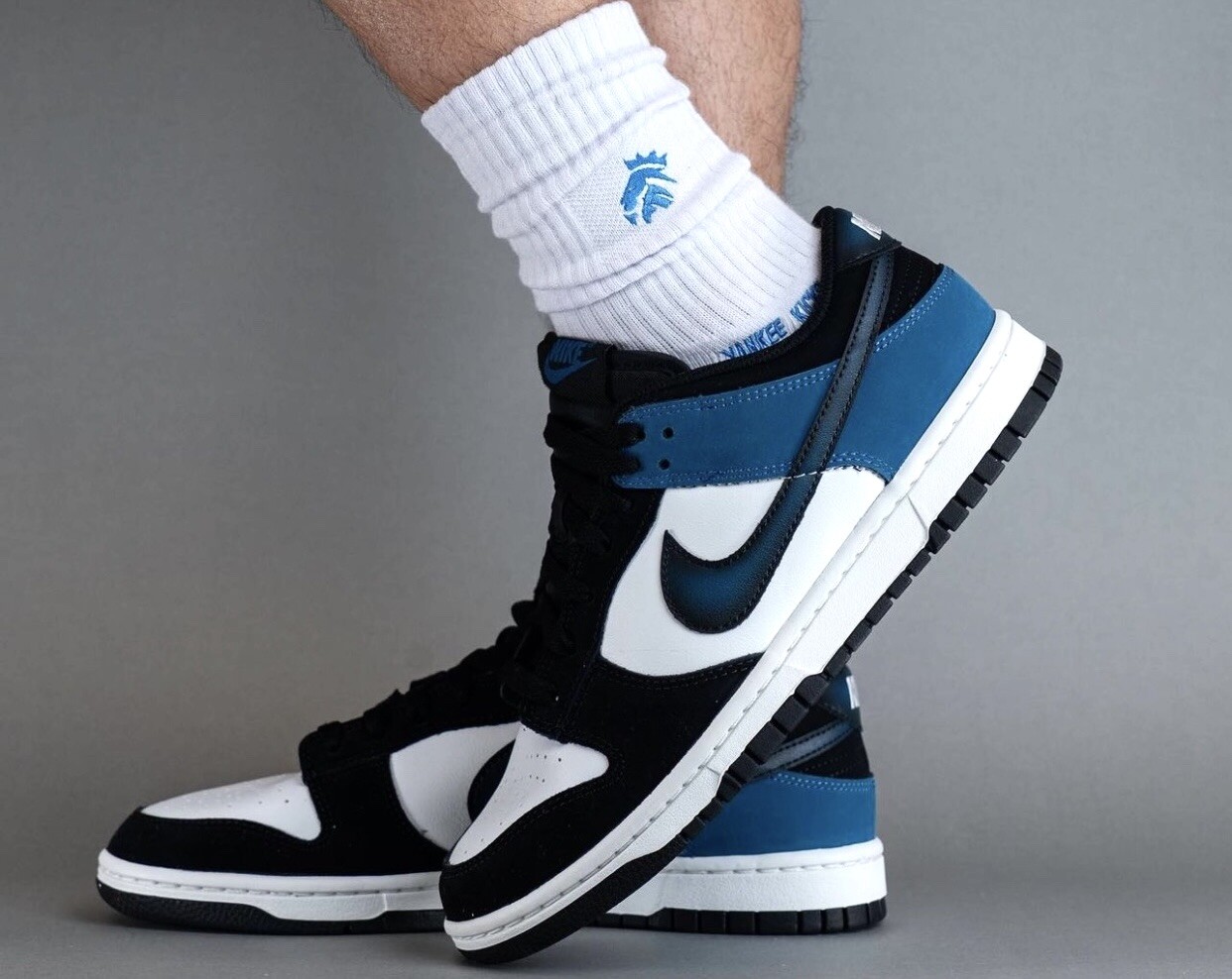 Nike Dunk Low Shoes Industrial Blue White Black FD6923-100 Men’s Size 8 NEW