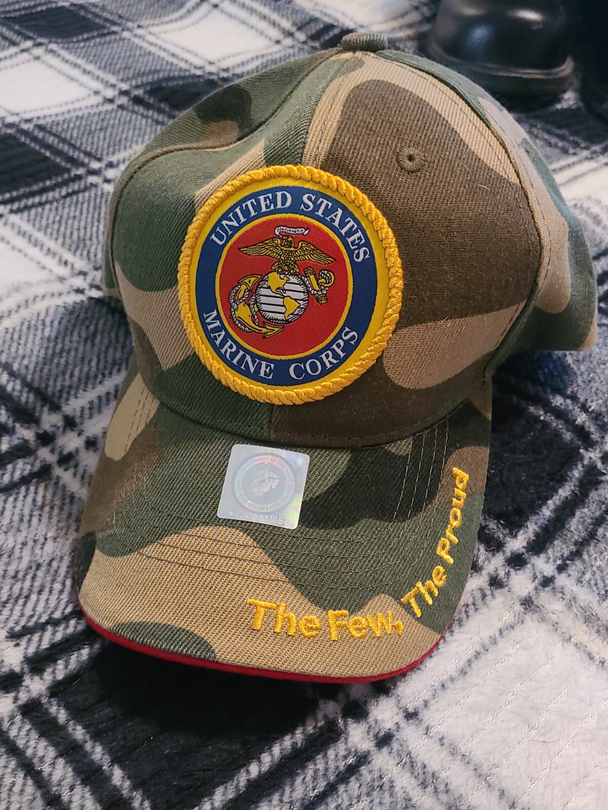 Official United States Marine Corps Hat Cap -The Few The Proud – CAMO – NWT
