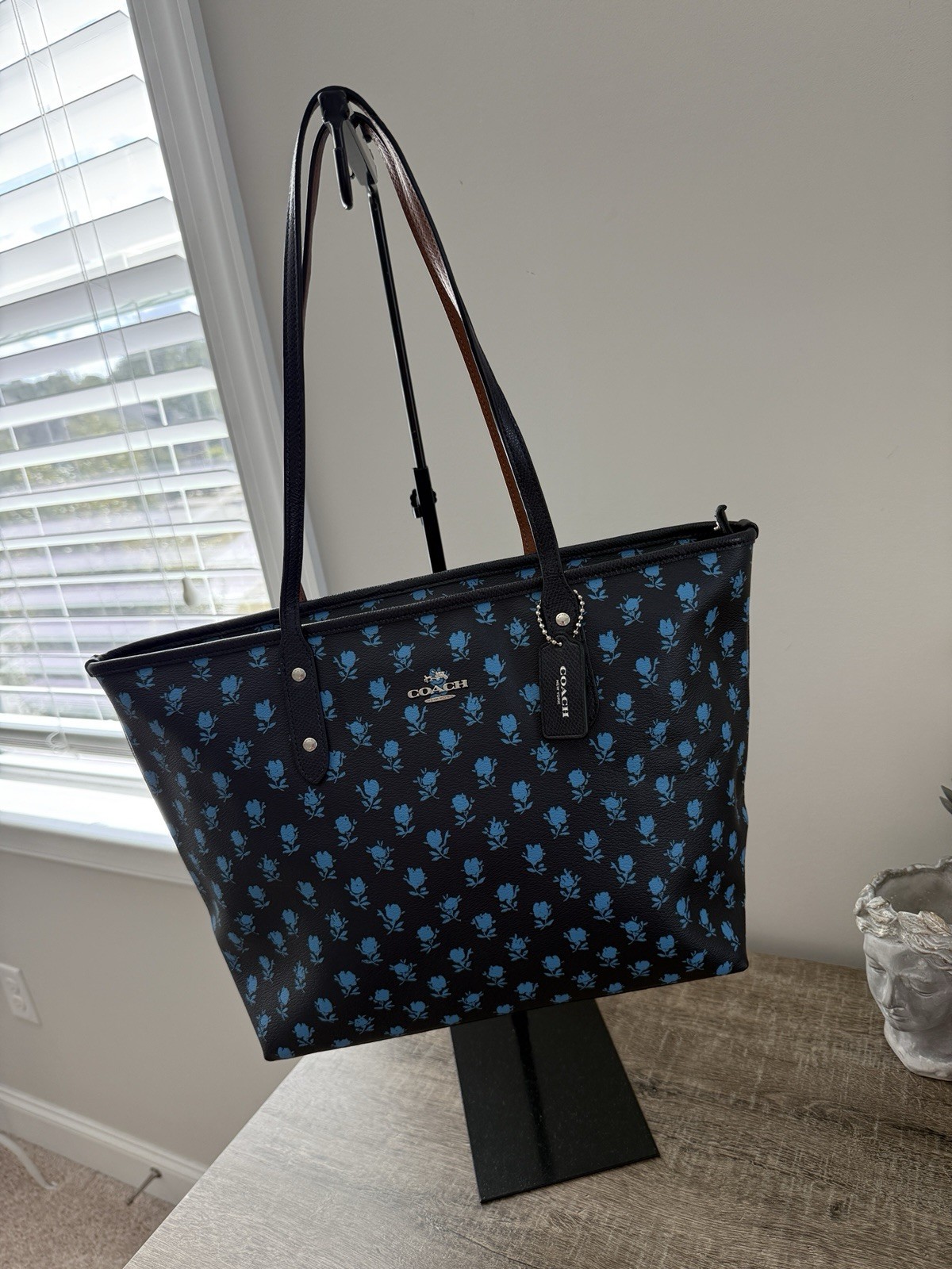 NWT Coach CITY ZIP TOTE IN BADLANDS FLORAL PRINT COATED CANVAS F38161
